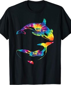 Orca Whale Tie Dye Funny Orca Wave Lover T-Shirt