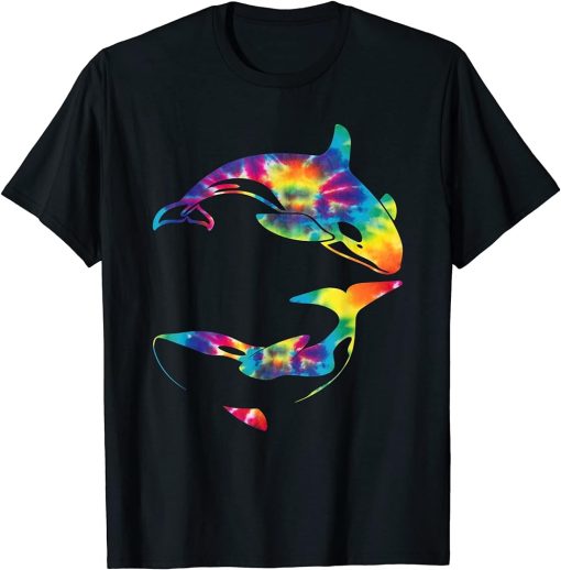 Orca Whale Tie Dye Funny Orca Wave Lover T-Shirt