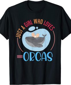 Cute Killer Whale Girls Women Gift Orca T-Shirt