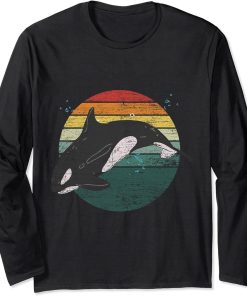 Retro Orca Long Sleeve T-Shirt