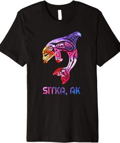 Sitka Alaska PNW Native American Indian Orca Killer Whale Premium T-Shirt