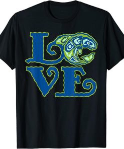 LOVE Native American Totem ORCA Killer Whale 1 - Fan Fun T-Shirt