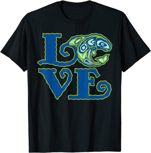 LOVE Native American Totem ORCA Killer Whale 1 - Fan Fun T-Shirt