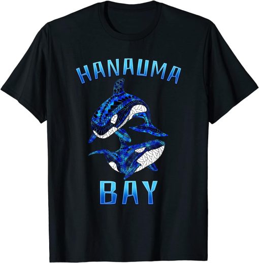 Hanauma Bay Hawaii Vacation Tribal Whale Orca T-Shirt